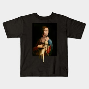 Melty Lady with an Ermine by Da Vinci Kids T-Shirt